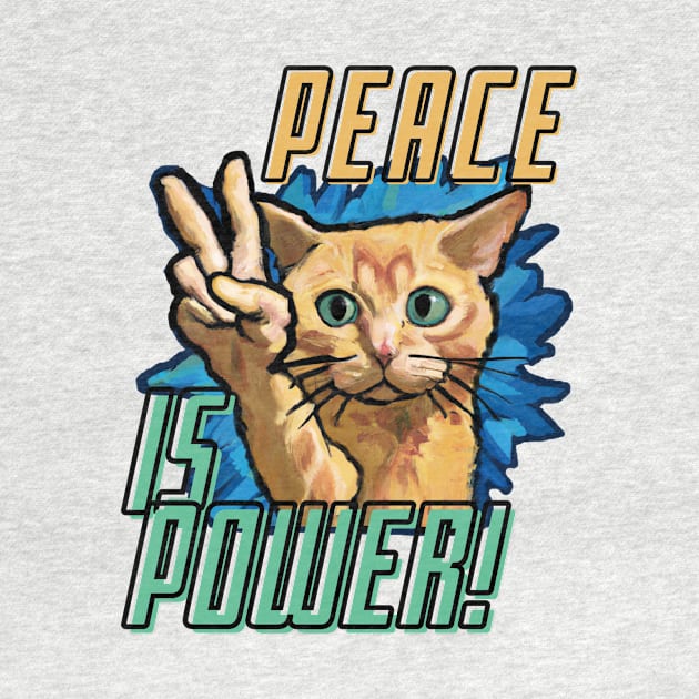 Peace Power Cat by missdebi27